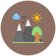 Obraz premium Adventure Together icon vector image. Can be used for Dating App.
