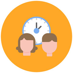Speed Dating icon vector image. Can be used for Dating App.