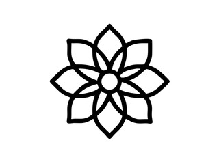 Blossom Mandala Vector - Floral Circular Tattoo Stencil & Ethnic Ornament