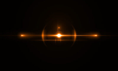Color Lens Flare light over Black Background. Easy to add overlay or screen filter over Photos