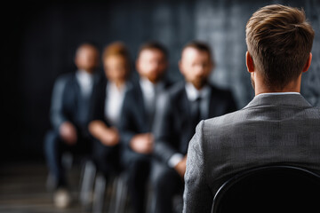 Interview setting with job candidates during selection process