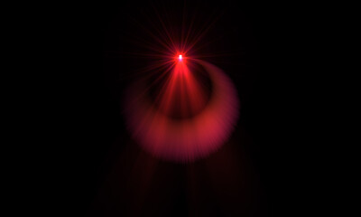 Color Lens Flare light over Black Background. Easy to add overlay or screen filter over Photos