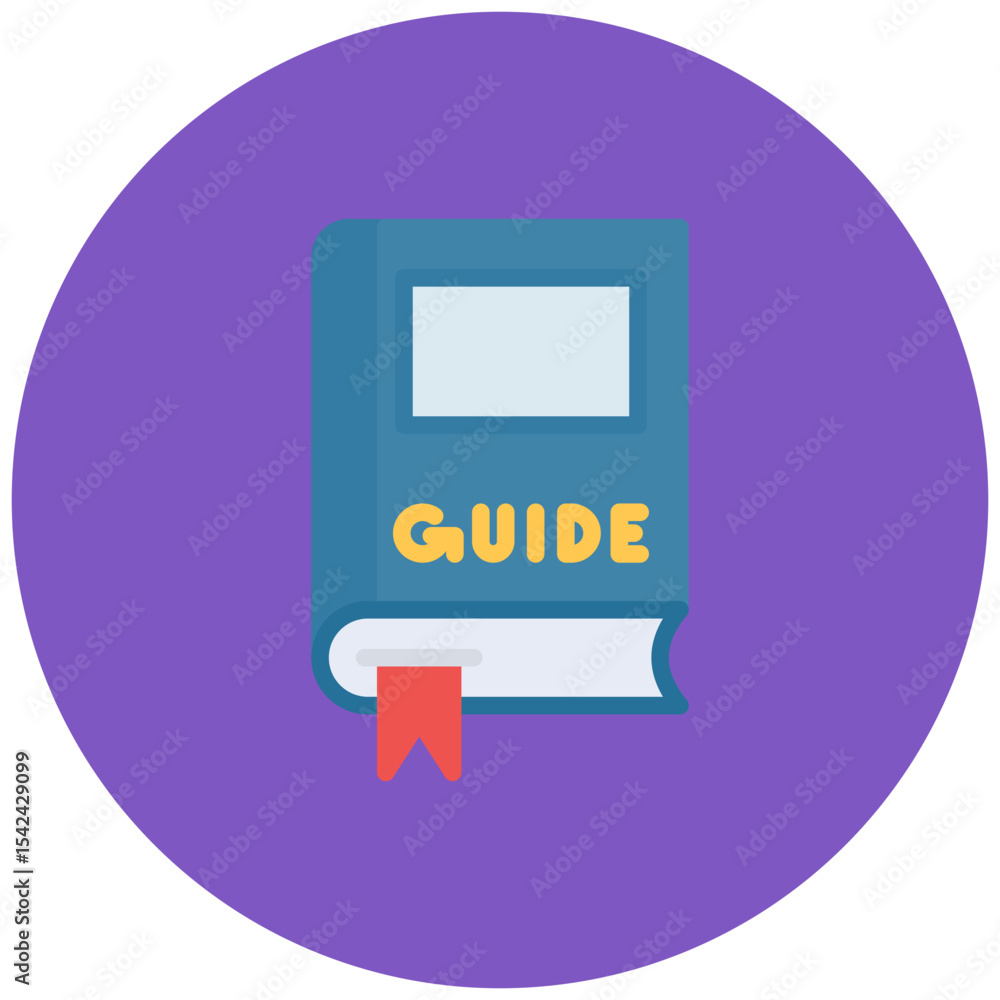 Poster guide icon vector image. can be used for lifestyles.