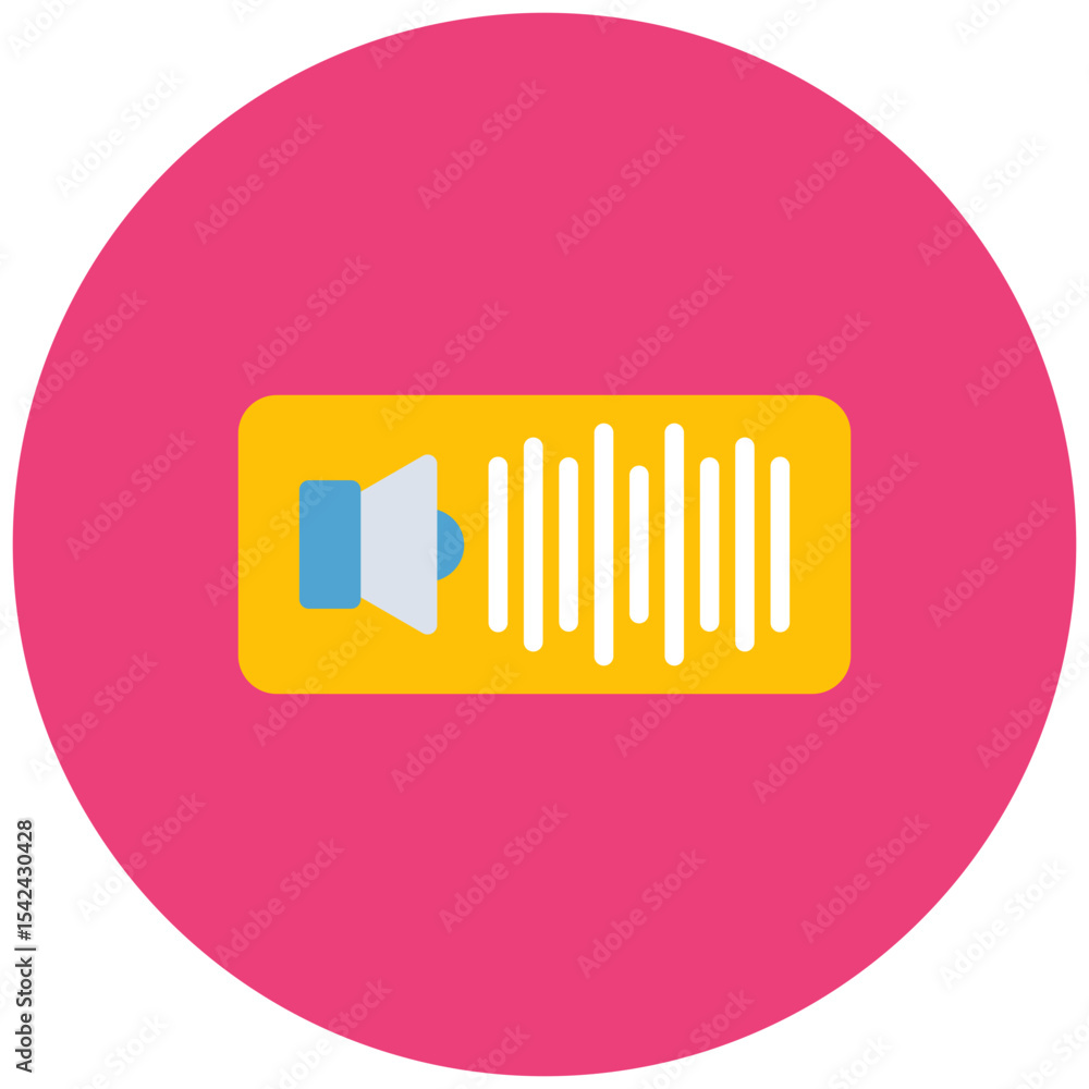 Poster sound icon vector image. can be used for filmmaking.
