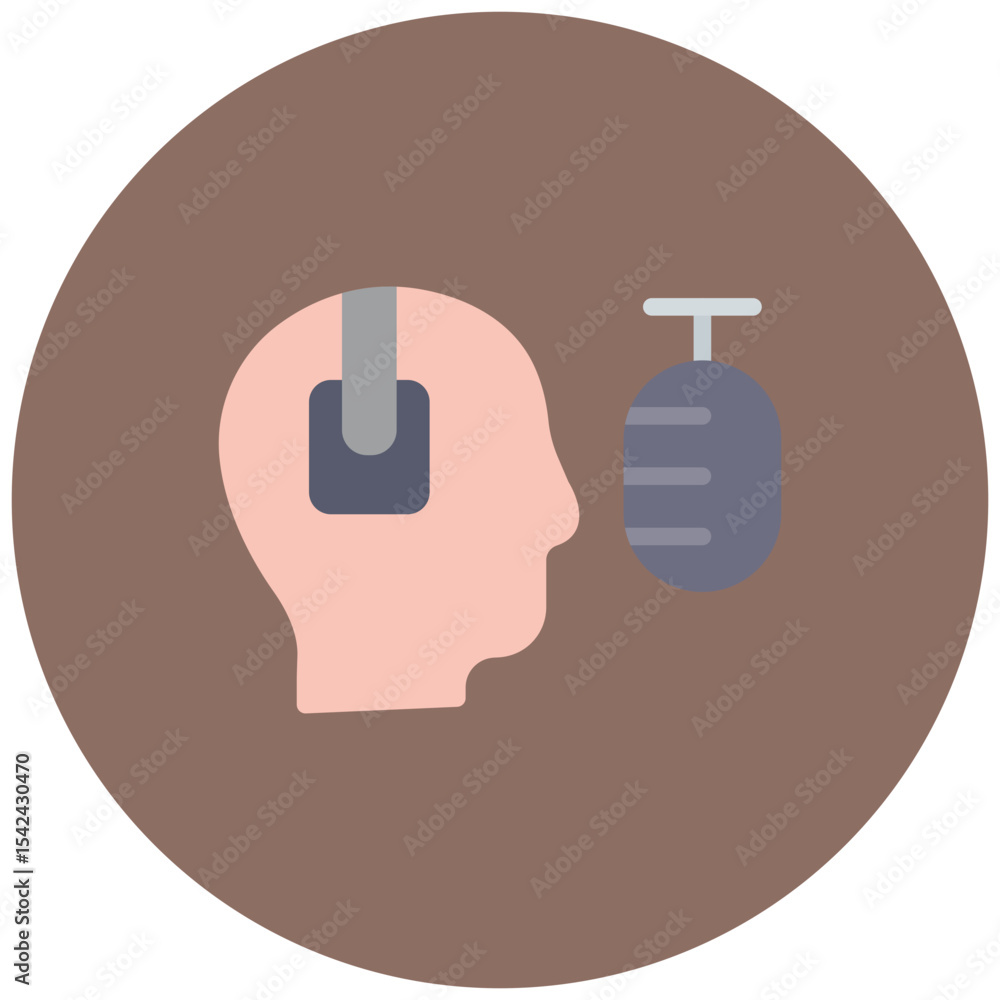 Poster voice over icon vector image. can be used for filmmaking.