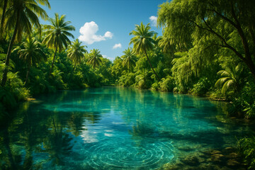 Obraz premium tropical forest in thailand