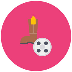 Western Film icon vector image. Can be used for Filmmaking.