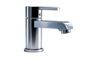 Modern chrome faucet design for contemporary bathrooms or kitchens