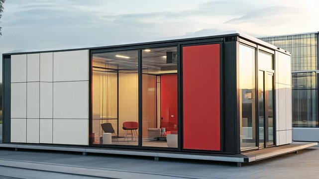 Modern Modular Office Building Exterior Design