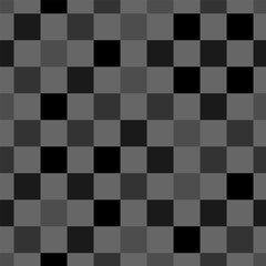 Seamless background-pattern of many squares in a checkerboard pattern in different shades of gray. For the design of your designs. For stylish neutral backgrounds and geometric patterns