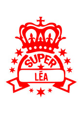 lea prenom super logo tampon