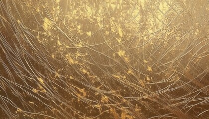 Fototapeta premium luxury scratched gold foil texture with distressed metallic lines and burnished highlights ideal for web design, branding background, or elegant print media