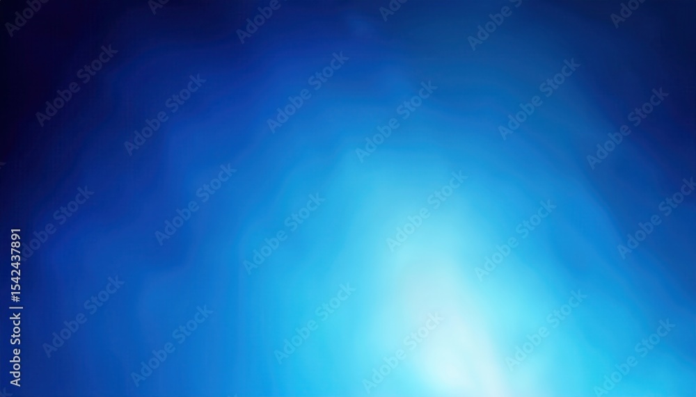 Poster soft blue gradient background with smooth abstract light flow and dark edge blending, perfect for we
