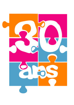 30 ans puzzle anniversaire