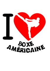 I love boxe americaine coeur