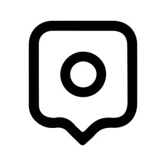 chat bubble square simple design graphic