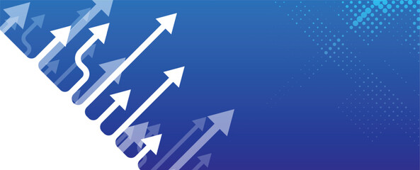 Abstract arrows for business or technology presentation