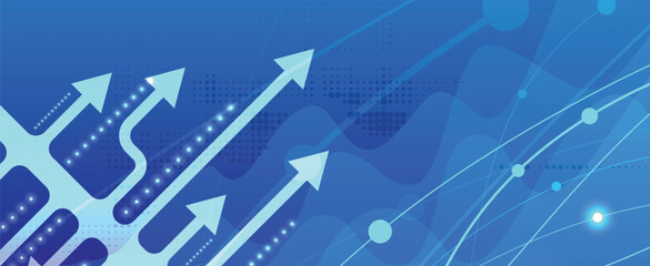 Abstract arrows for business or technology presentation