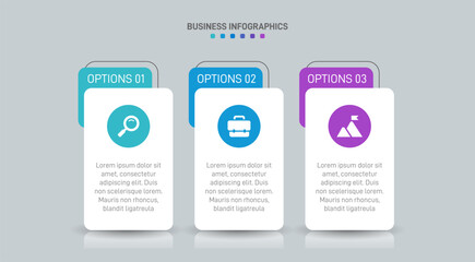 Horizontal progress bar featuring 3 arrow-shaped elements, symbolizing three six stages of business strategy and progression. Clean timeline infographic design template. Vector for presentation