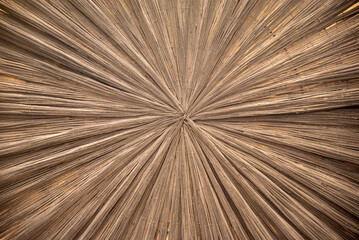 Radial wooden texture with natural brown fibers