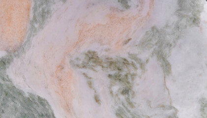 Natural marble texture with pink and green pastel veins