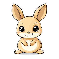 Obraz premium Cute Kangaroo Mascot Logo Playful Cartoon Character
