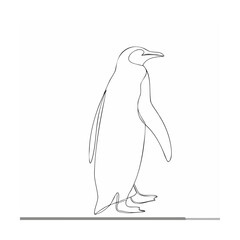 sketch of a penguin