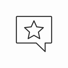 star message bubble icon sign vector