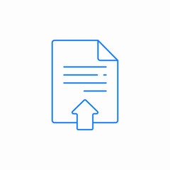 upload file icon sign vector