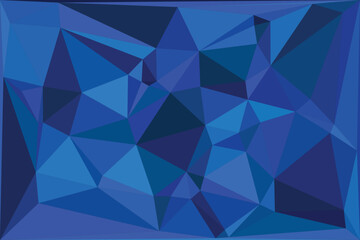 Abstract blue geometric polygon background design