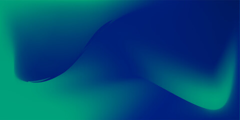 Blue-green gradient studio room, abstract background pattern, walls and floor reflect neon lights, dark tones and feel speed of digital technology connected blue-green background. Future technology.
