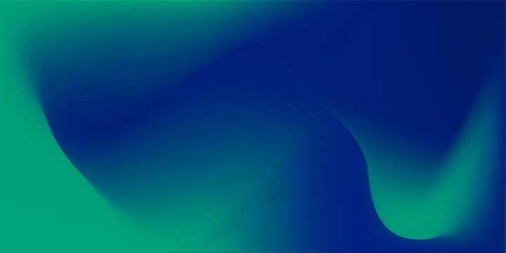 Blue-green gradient studio room, abstract background pattern, walls and floor reflect neon lights, dark tones and feel speed of digital technology connected blue-green background. Future technology.