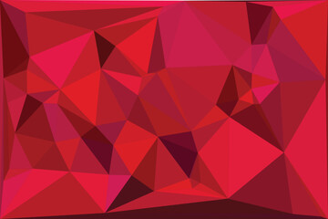 Abstract red polygon geometric background design
