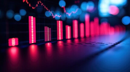 A pulsating chart of market fluctuations, depicting the intricate dance of the stock market, a symphony of buying and selling, where fortunes are made and lost in the blink of an eye 