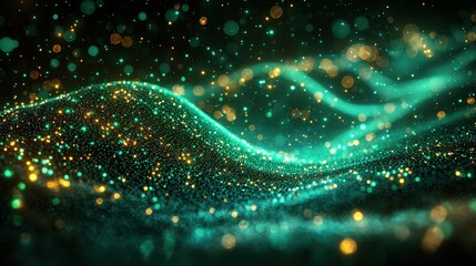 A vibrant green graph, adorned with upward-trending lines, depicted the bullish surge of the stock market, a symbol of economic prosperity and growth fueled by generative AI 