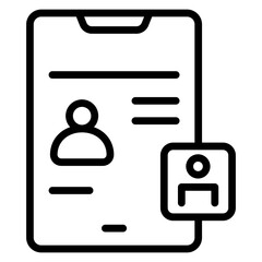 Interfacespace vector line icon design