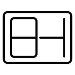 Layoutspace vector line icon design