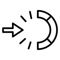 Loadingspace vector line icon design