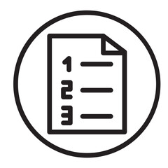 Number Vector Line Icon Design