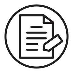 Document Vector Line Icon Design