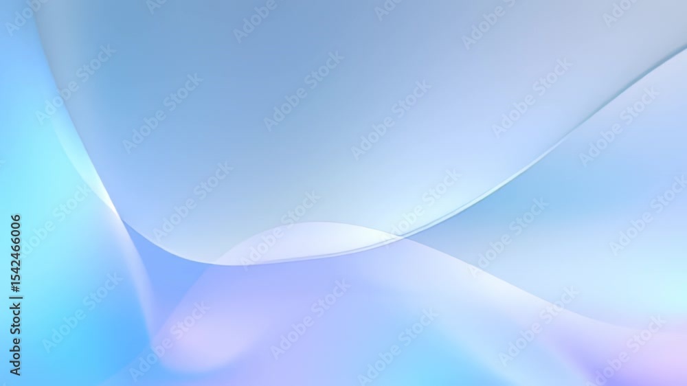 Poster abstract waves in calming pastel colors flow smoothly across digital canvas. soft gradients create s