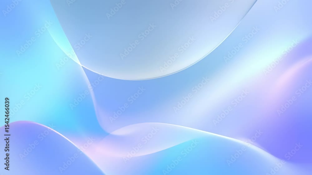 Poster soft wave patterns in pastel colors flow seamlessly across the background. calm and soothing aesthet