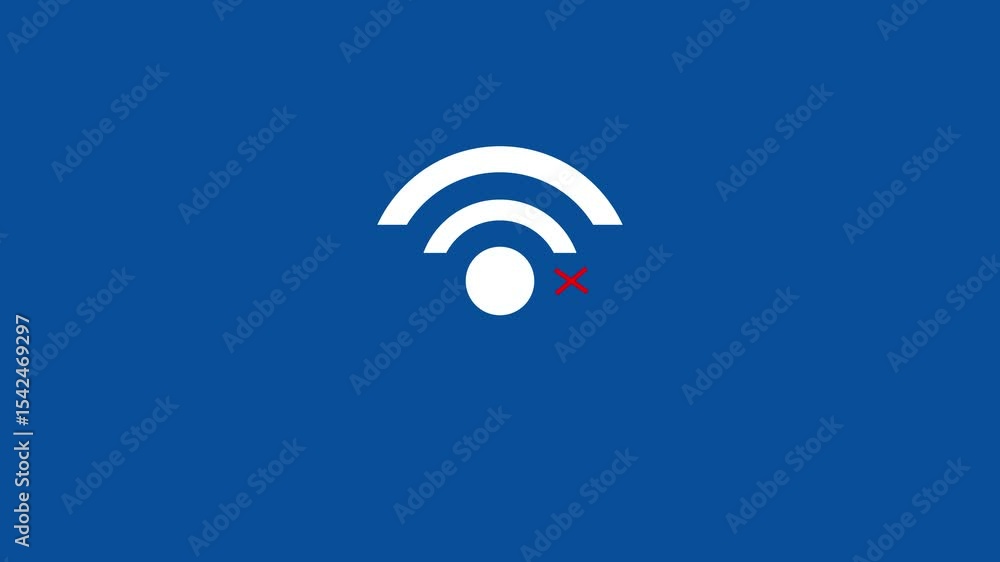 Poster wireless wifi icon no signal and signal flat design set. on and no wifi internet signal symbols set 