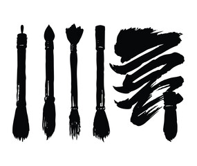 Paint grunge backgrounds, brushstrokes.

