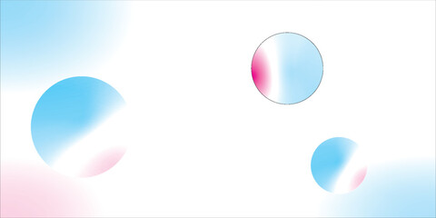 Abstract geometric circle gradient soft light pastel blue and purple bokeh background design for Graphic Business technology digital illustration web template backdrop desktop wallpaper bubbles banner