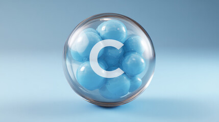 The chemical element calcium is represented by a circular, light blue icon. Periodic table chemical elements 