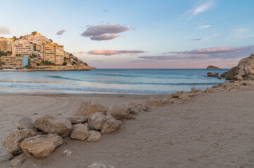 View of the beach of Cala de Finestrat, Spain