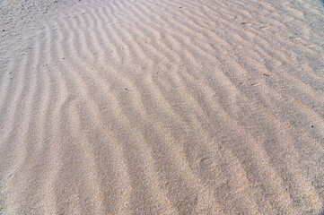 Pattern in the sand of a beach