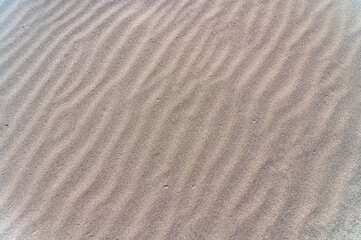 Pattern in the sand of a beach
