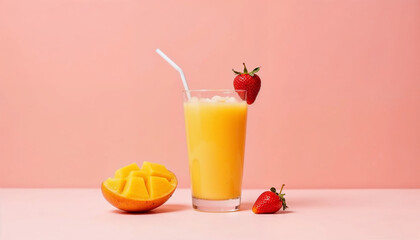 Smoothie de fresa y mango